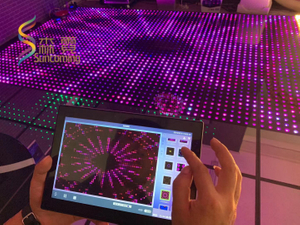 El club nocturno llevó el piso impermeable magnético del Rgb del pixel del panel de piso de baile 